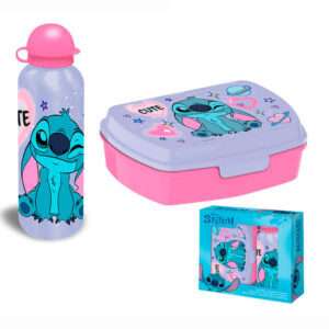 Disney Stitch Aluminium Bottiglia + Contenitore Per Il Pranzo Bambino Licensing