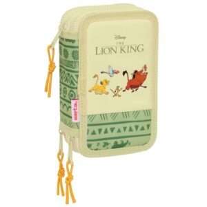 Disney The Lion King Mufasa triple pencil case 37pcs Safta