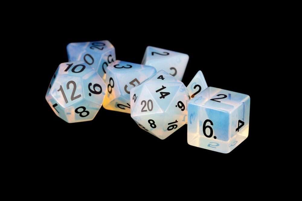 FanRoll Dice Set Opalite (7) FanRoll