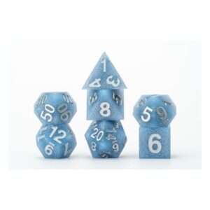 FanRoll Sharp Edge Silicone Dice Set Glacial Debris (7) FanRoll