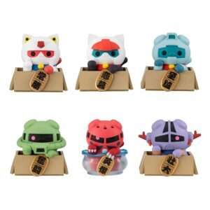 Gintama X Okawabukubu Trading Figura Cats Luckycat 3 Cm Blind Box (with Regalo) Megahouse