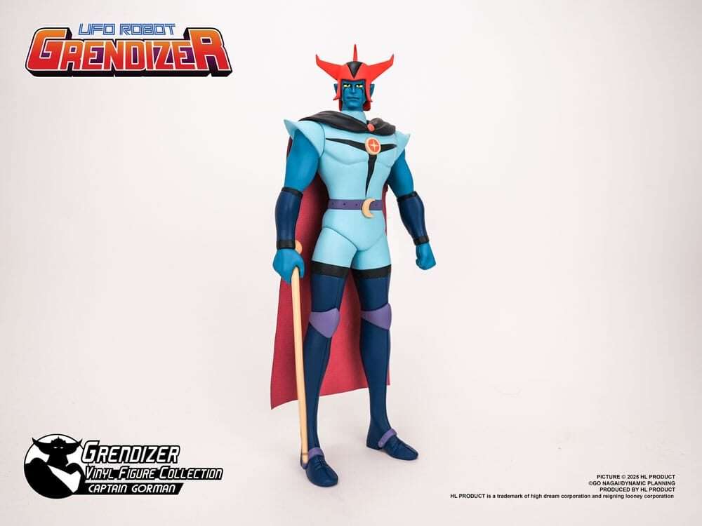 Grendizer Vinile Figura Captain Gorman 25 Cm Hl Pro