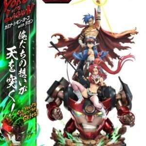 Gurren Lagann Ultimate Premium Masterline Series Statua 1/4 Kamina, Simon & Yoko Con Lagann Deluxe Bonus Version 97 Cm Prime 1