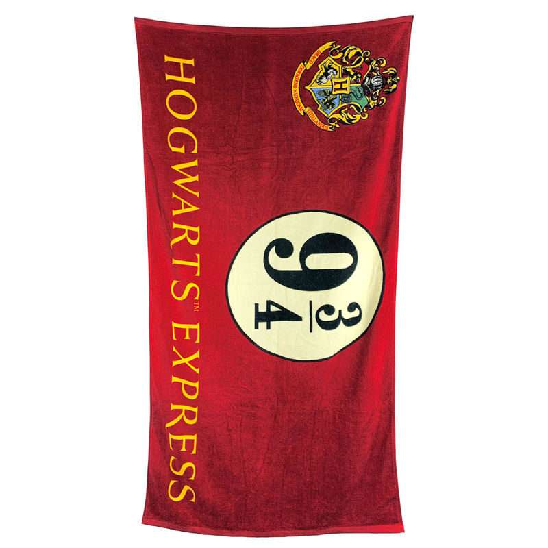 Harry Potter Telo Mare Espresso per Hogwarts Binario 9 3/4 Cotone 75x150cm Groovy