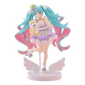 Hatsune Miku Tenitol Pvc Statua Hatsune Miku Yumekawa Princess Lavender Ver. 21 Cm Furyu