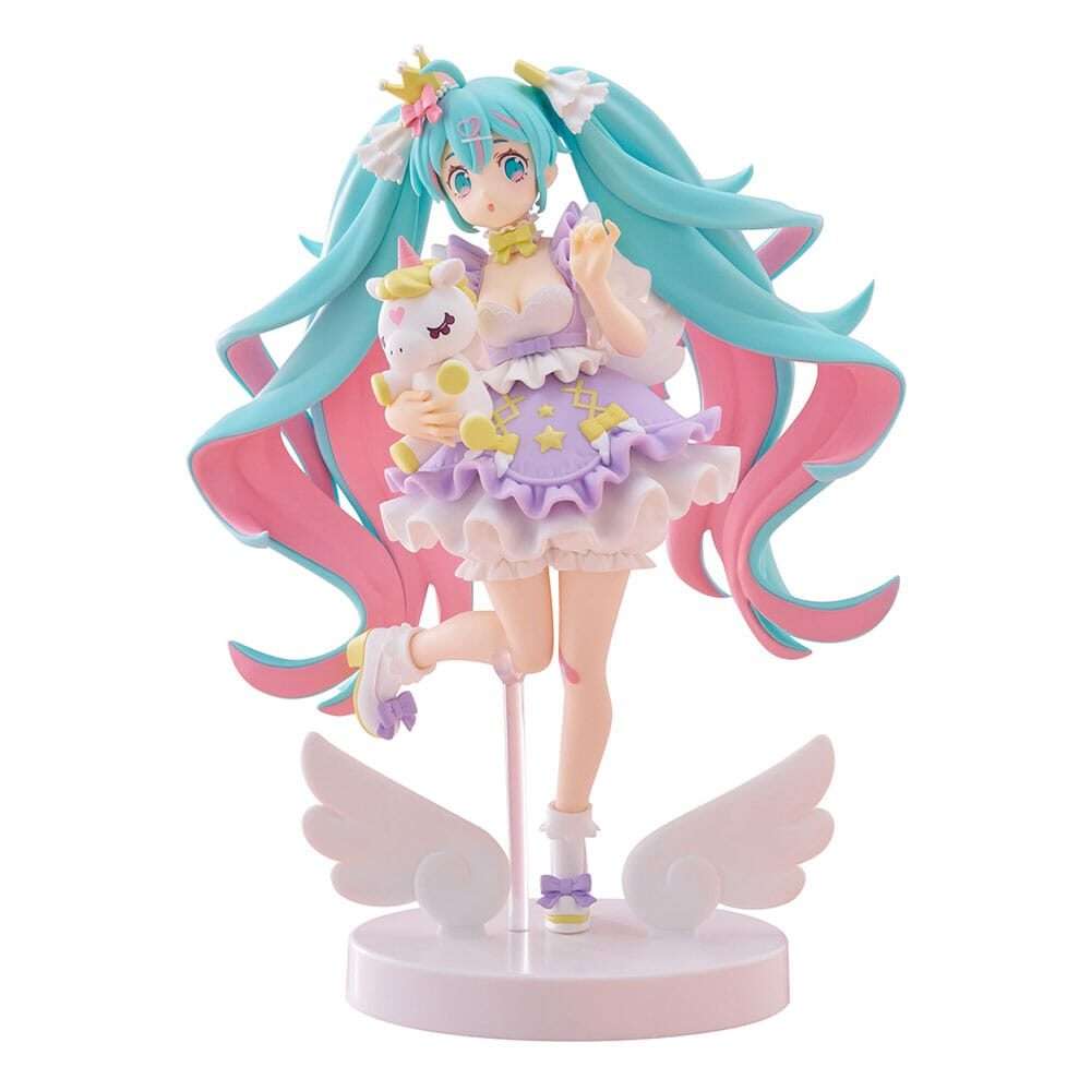 Hatsune Miku Tenitol Pvc Statua Hatsune Miku Yumekawa Princess Lavender Ver. 21 Cm Furyu