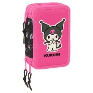 Hello Kitty Kuromi triple pencil case 37pcs Safta