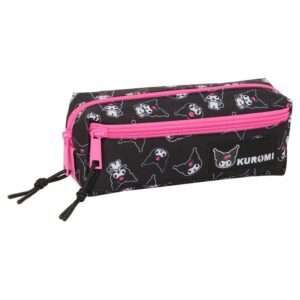 Hello Kitty Kuromi triple pencil case Safta
