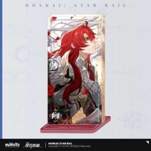 Honkai: Star Rail Light Cone Stampa In Acrilico Ornament Con Glitter: Argenti An Instant Before A Gaze 15 Cm Mihoyo