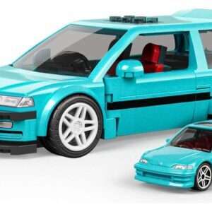 Hot Wheels Speed Series Mattel Brick Shop Building Set 1/32 Custom ’90 Honda Civic EF Mattel