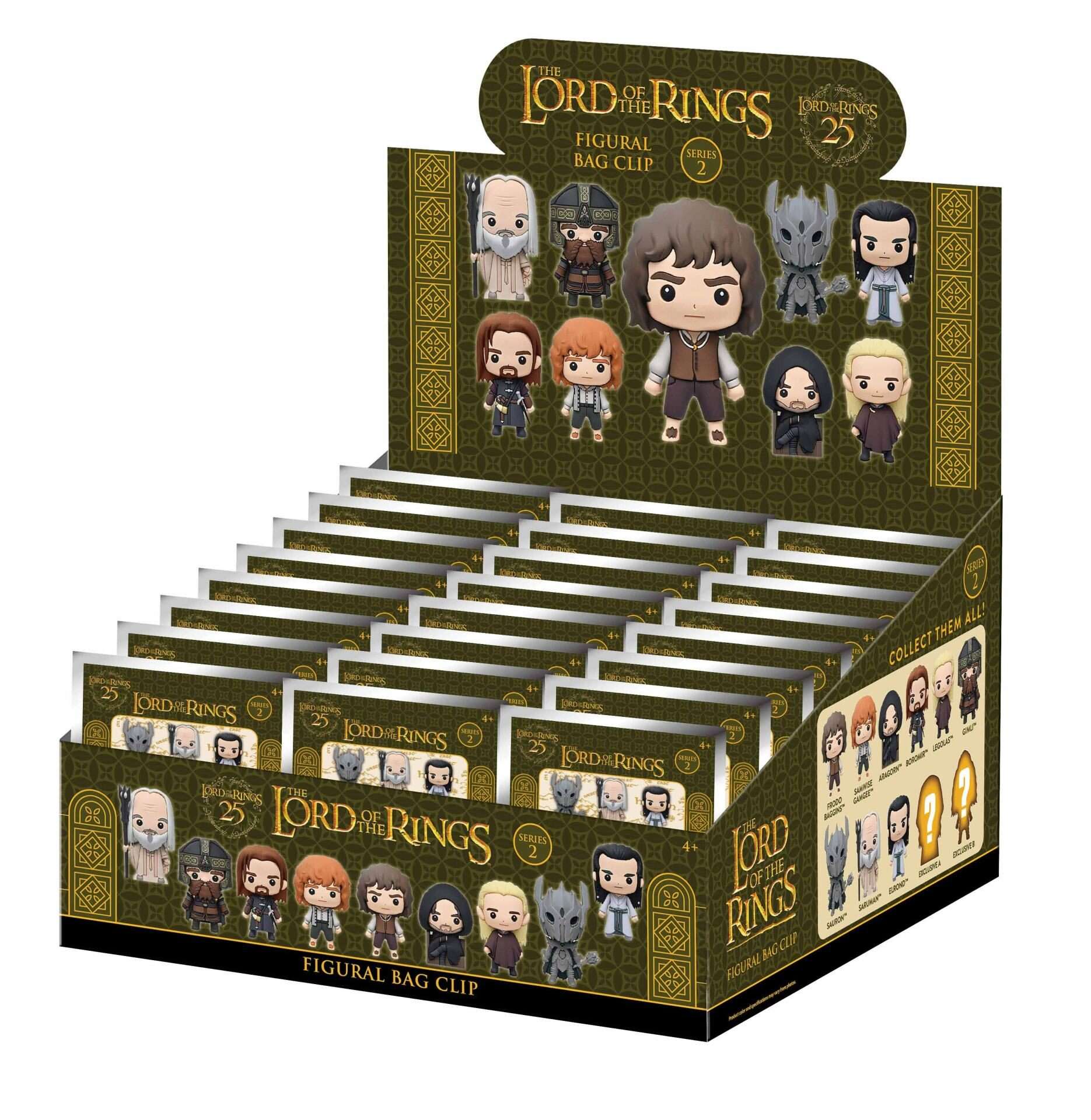 Il Signore Degli Anelli Series 2 Bag Clip Blind Box Display (24) Moschettone Monogram