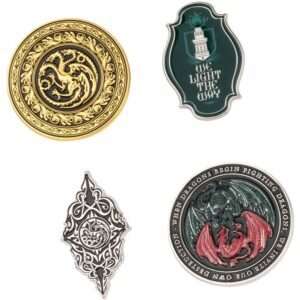 Il Trono Di Spade House Of The Dragon 4 Spilla Set Erik