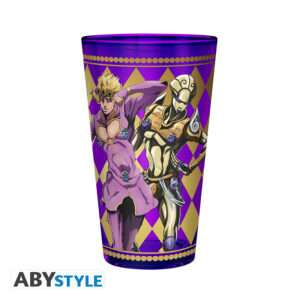 JOJO'S BIZARRE ADVENTURE -Premium Large Glass-400ml-Golden Wind box