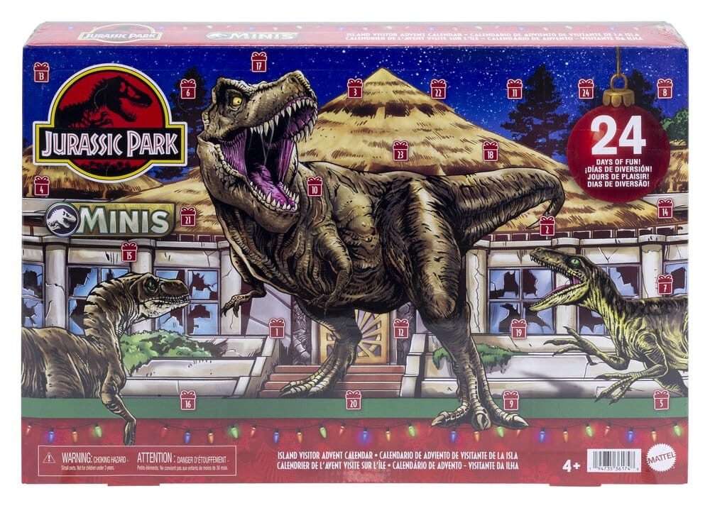 Jurassic Park Minis Advent Calendar Island Visitor Mattel