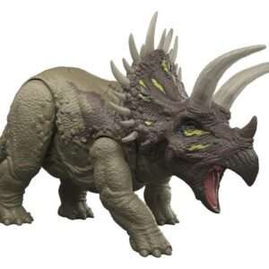 Jurassic World: Survival Action Figure Wild Roar Triceratops 31 Cm Mattel