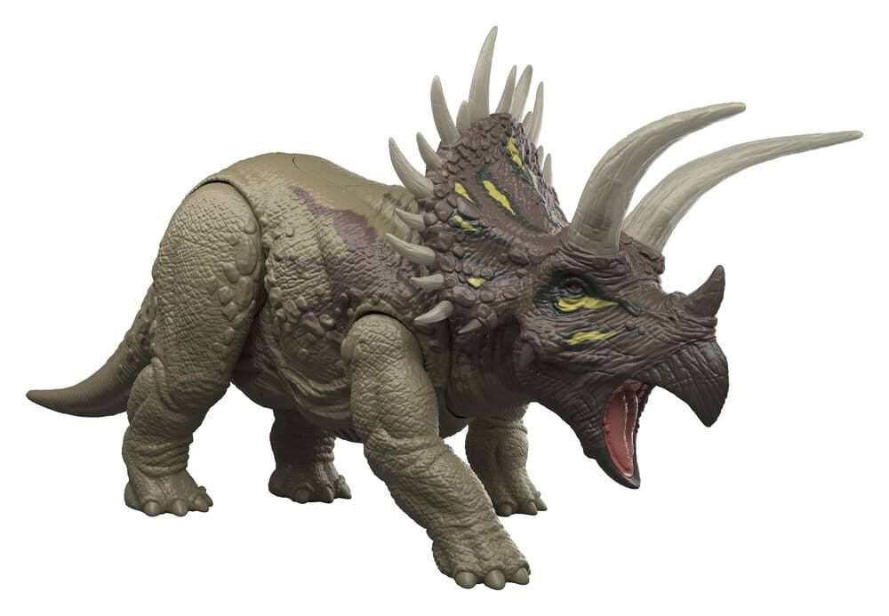 Jurassic World: Survival Action Figure Wild Roar Triceratops 31 Cm Mattel