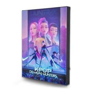 Kpop Demon Hunters Tela Print Con Light Pyramid International