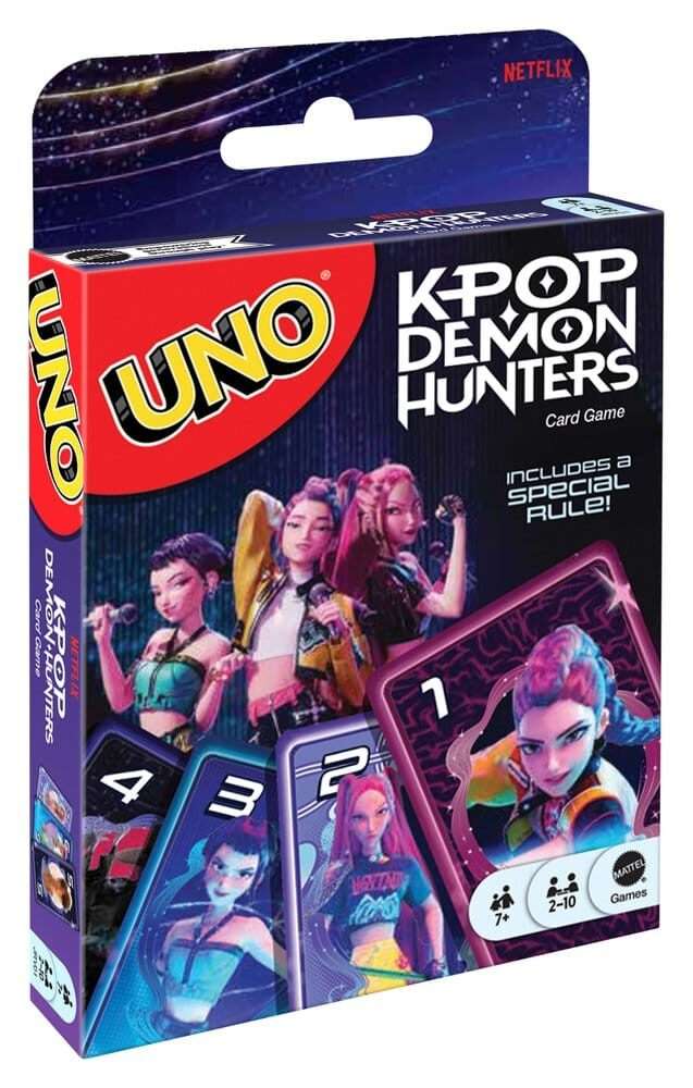 KPop Demon Hunters UNO Card Game Mattel