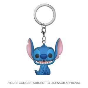 Lilo & Stitch Pocket Pop! Vinile Portachiavis 4 Cm Stitch Funko