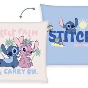 Lilo & Stitch Soft Velboa Pillow Stitch & Angel Keep Palm & Carry On 40 X 40 Cm Herding