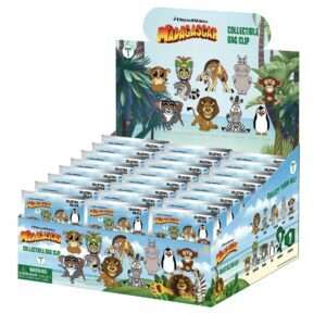 MADAGASCAR BAG CLIP BLIND BOX DISPLAY (24) Moschettone MONOGRAM