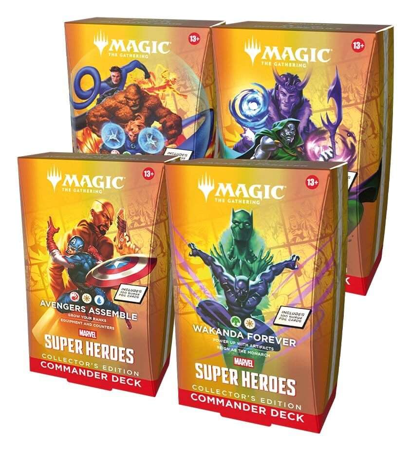 Magic The Gathering Marvel Super Heroes Collector's Edition Commander Decks Case English Wizards of the Coast