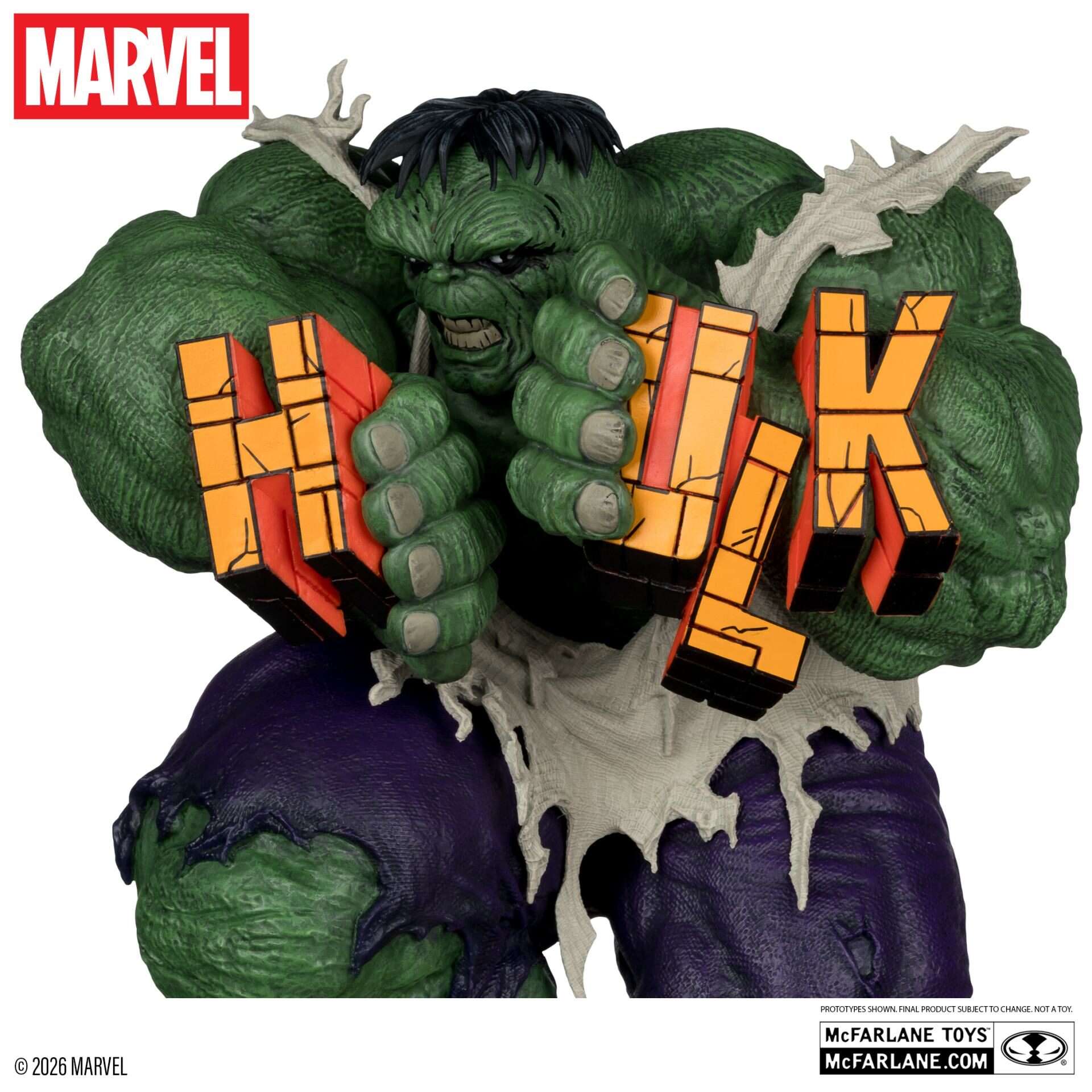 MARVEL COLLECTION 1:6 THE INCREDIBLE HULK 345 GREEN HULK VARIANT FIGURE Statua McFARLANE TOYS 25
