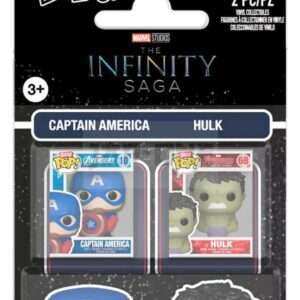 Marvel IS Bitty POP! Vinyl Figures 2-Pack Cap & Hulk 2 Cm Funko