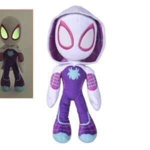 Marvel Peluche Figura Glow In The Dark Eyes Ghost Spider 25 Cm Simba