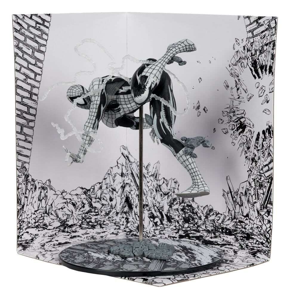 Marvel PVC Statue !/10 Spider-Man (Line Art) (The Amazing Spider-Man -318) (Gold Label) 17 Cm McFarlane Toys