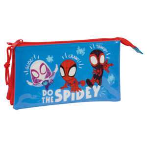 Marvel Spidey triple pencil case Safta
