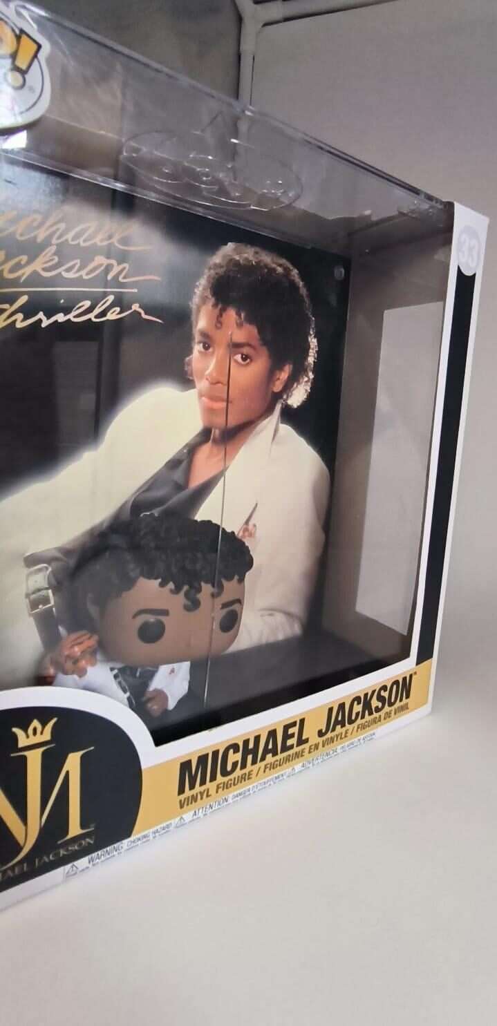 Michael Jackson Pop! Albums Figura Michael In Thriller 9 Cm Funko Scatola Rovinata