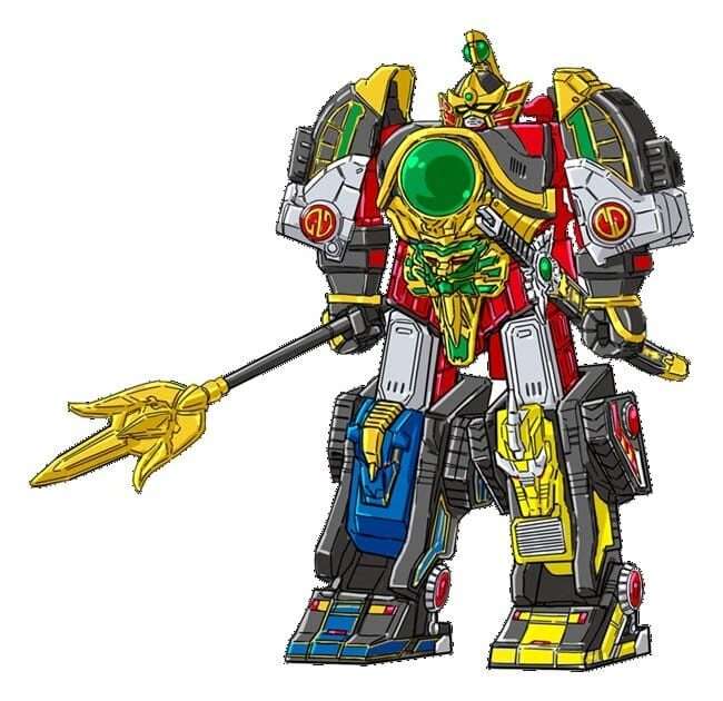 Mighty Morphin Power Rangers Thunder Megazord Con Mega Power Sword Action Figura 28 Cm Playmates
