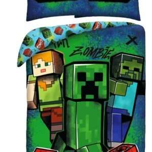 Minecraft Duvet Set Ver. 10 140 X 200 Cm / 70 X 90 Cm Halantex
