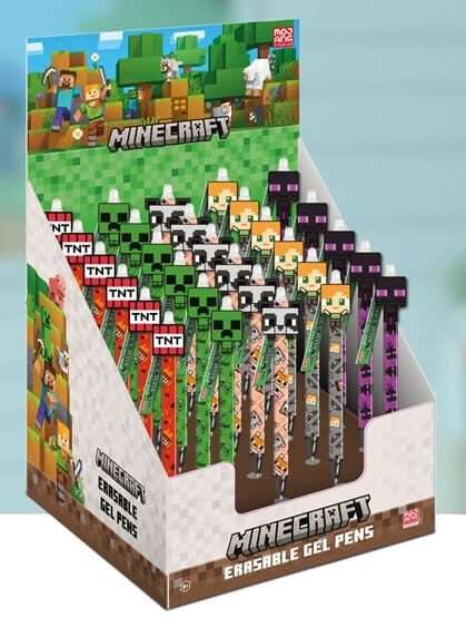 Minecraft Erasable Gel Pen Characters Pyramid International