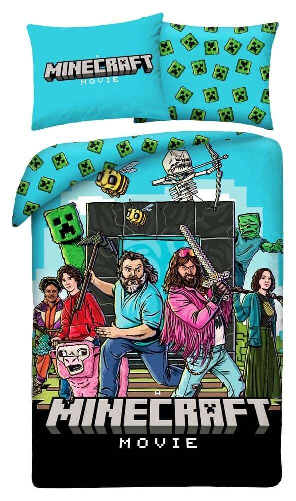 Minecraft Movie Duvet Set Ver. 2 140 X 200 Cm / 70 X 90 Cm Halantex