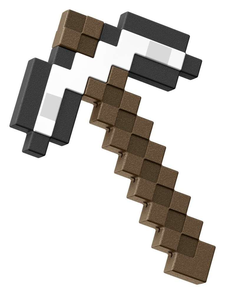 Minecraft Roleplay Replica Iron Pickaxe 35 Cm Mattel