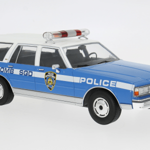 MODELCARGROUP MCG18477 CHEVROLET CAPRICE ESTATE WAGON 1985 NYPD 1:18 Modellino