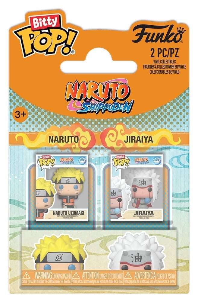 Naruto Bitty Pop! Vinile Figures 2-pack Naruto & Jiraiya 2 Cm Funko