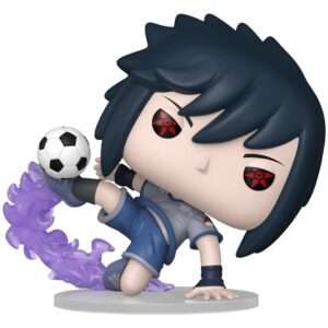 Naruto Soccer Pop! Football Vinile Figura Sasuke 9 Cm Funko