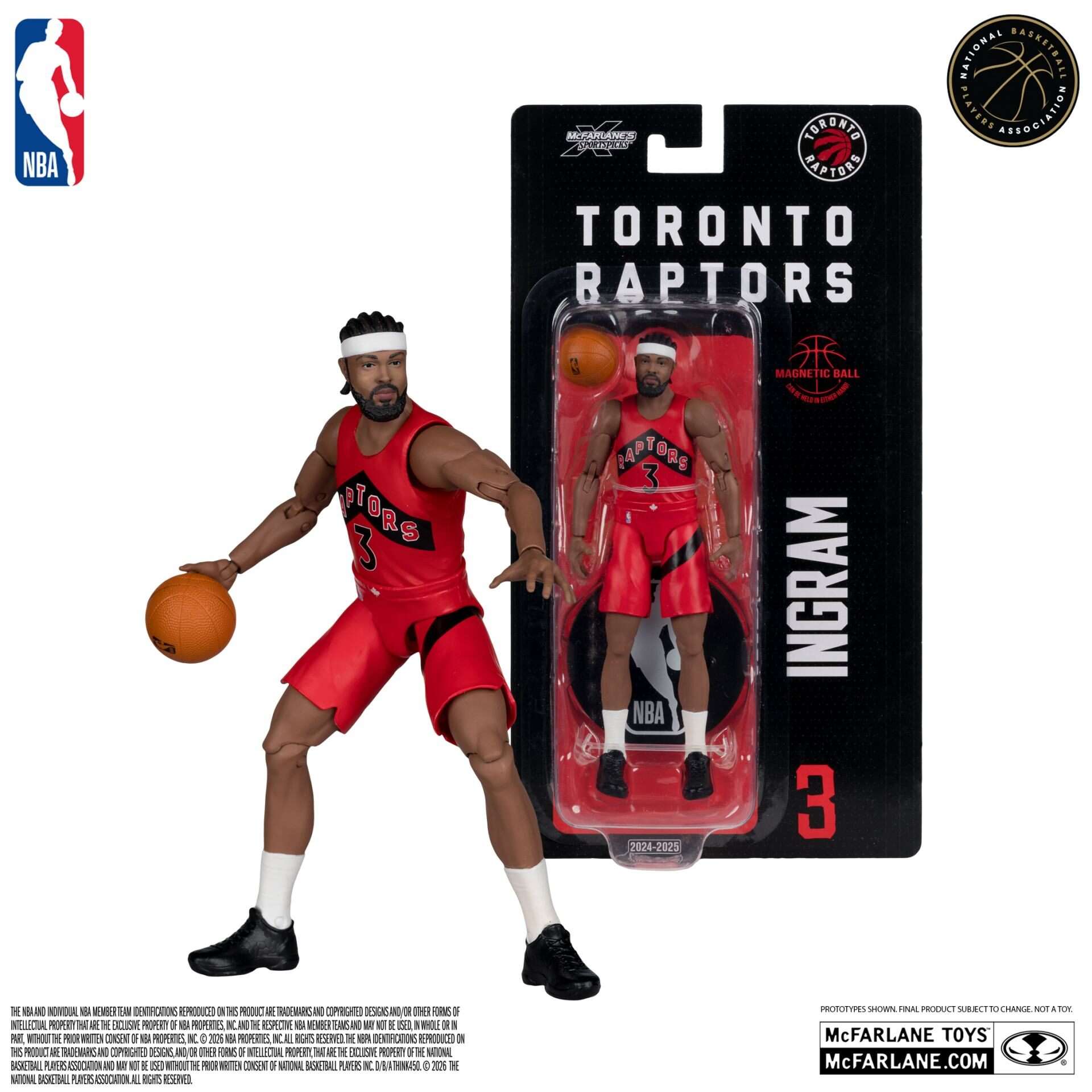 NBA 6INCH ARTICULATED FIGURES WV1- BRANDON INGRAM (TORONTO RAPTORS) Action Figure McFARLANE TOYS 25