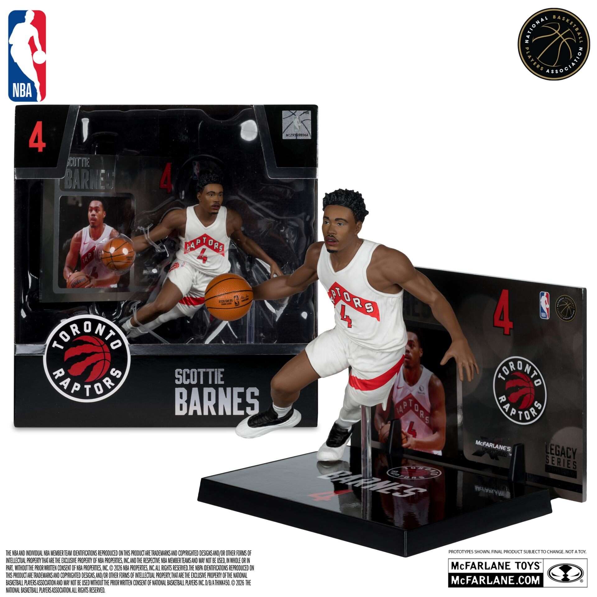 NBA SPORTSPICKS SCOTTIE BARNES (TORONTO RAPTORS) POSED FIGURE Figura McFARLANE TOYS 2025