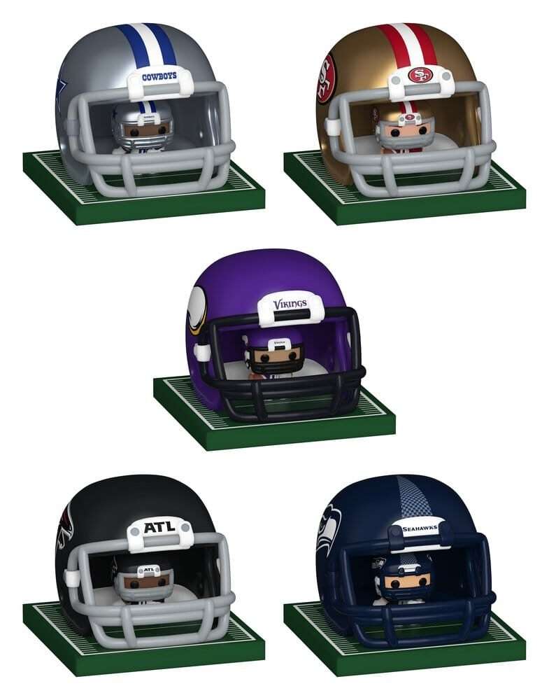 NFL Bitty POP! Helmets Vinyl Figures NFC Series 1 Funko