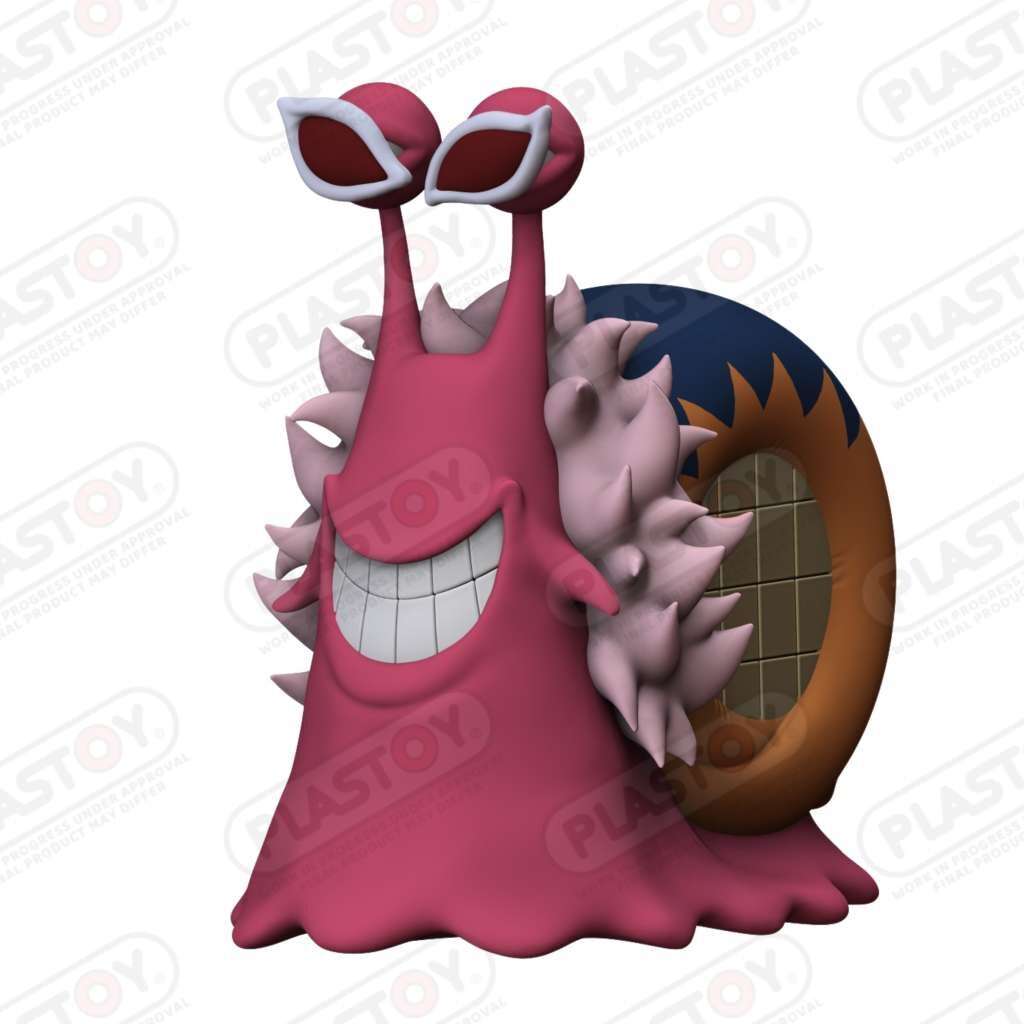 One Piece Salvadanaio in Pvc Lumacofono Donquixote Doflamingo 14,5 Cm Plastoy