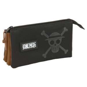One Piece triple pencil case Safta
