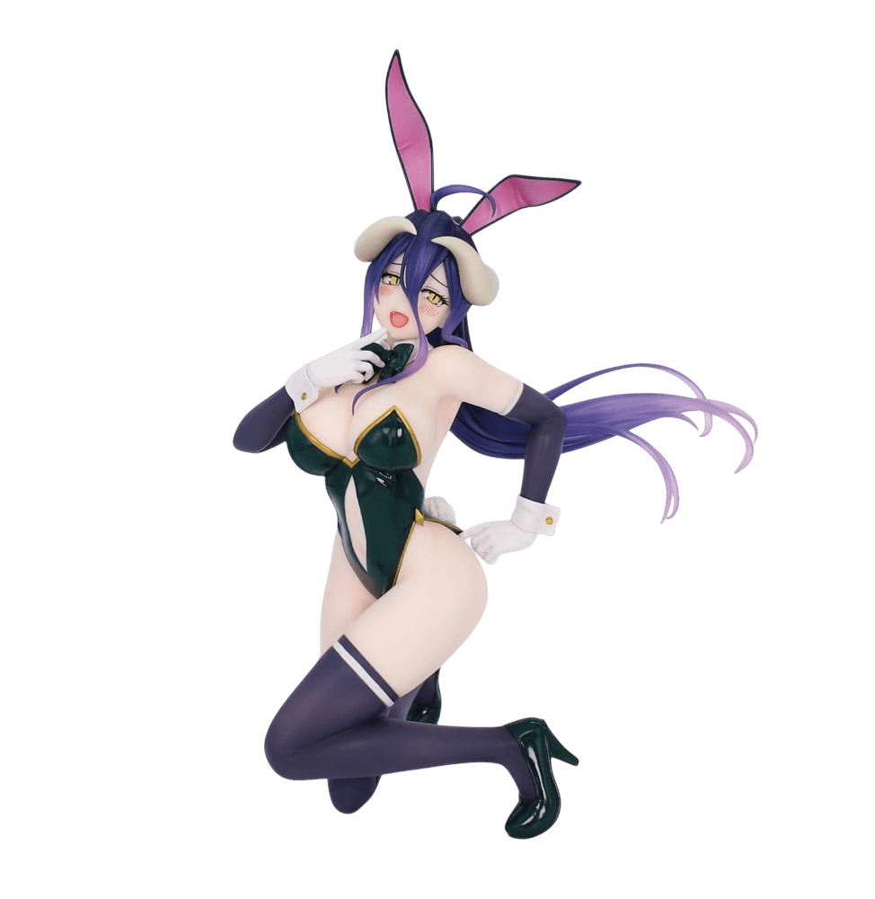 Overlord One-seventh Carat Statua Albedo Bunny Ver. 19 Cm Sega Scatola Rovinata