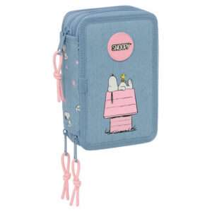 Peanuts Snoopy Astuccio Triplo 37 Pezzi Safta