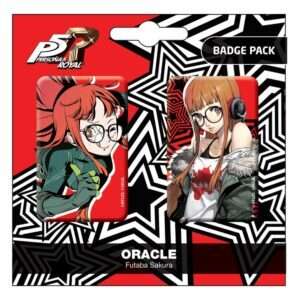 Persona 5 Royal Spilla Badges 2-pack Oracle / Futaba Sakura Popbuddies