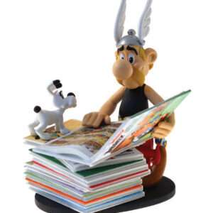 PLASTOY ASTERIX PILE OF COMICS 2ND EDITION ST STATUA