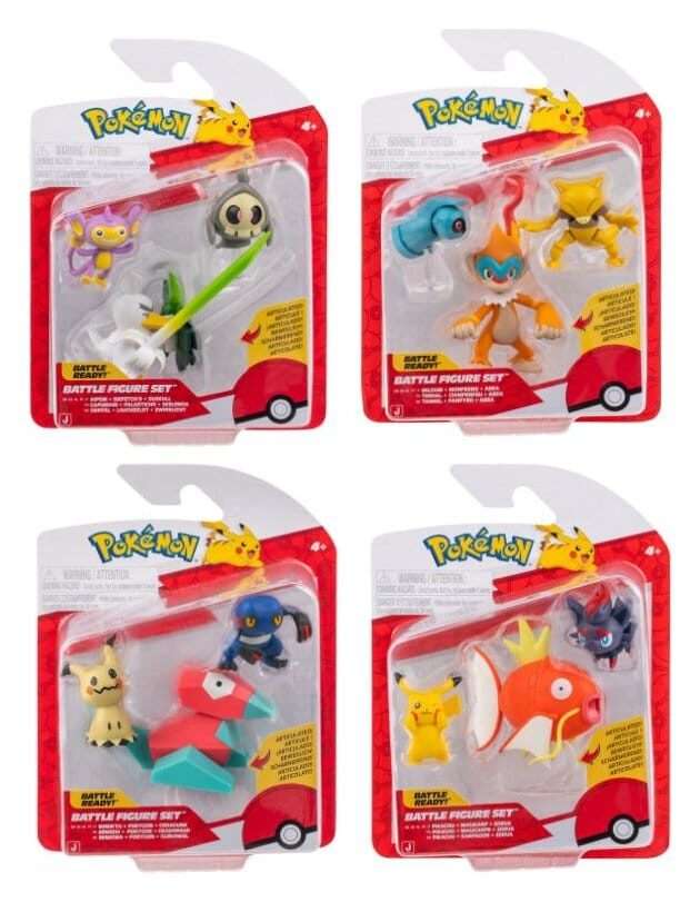 Pokémon Battle Figure Action Figures 3-Pack Ver. 25 Jazwares